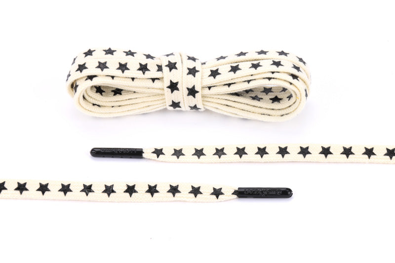 Limited Collection Flat Cream Black Aglets 45